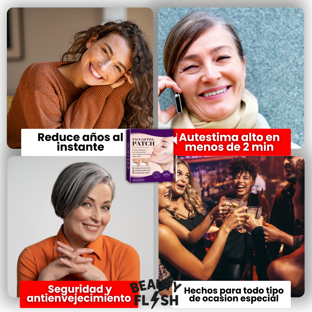 3 LiftPatch™ – Parche Lifting Invisible para Reafirmar Rostro Sin Botox ni Procedimientos + 🎁 Guía “10 Trucos Secretos para recuperar tu energía femenina y volver a sentirte plena” GRATIS + Envío Gratis