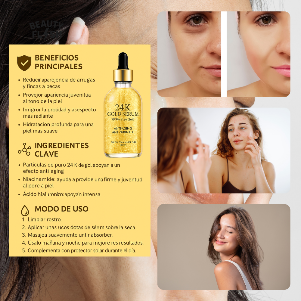 2 Gold Elixir™ – Firmeza, luz y belleza en una sola gota y al instante + 🎁 Guía “10 Trucos Secretos para atraer a cualquier hombre” GRATIS + Envío Gratis