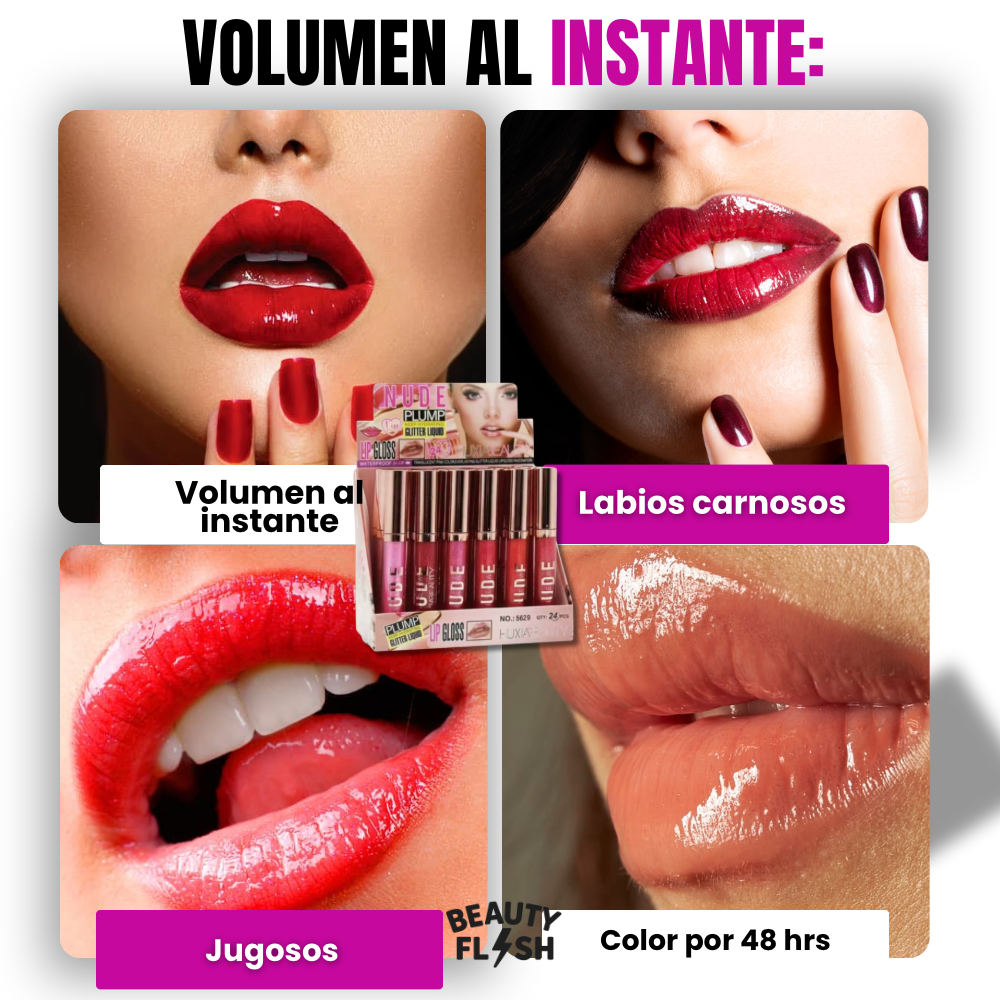 SET 24 LABIALES VOLUMINIZADORES - VOLUMEN AL INSTANTE SIN INYECCIONES