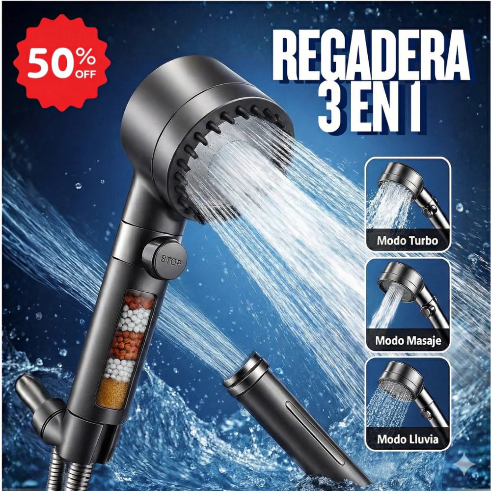 TurboMax™ – Más presión, menos tiempo, mejor baño +🎁 Manual 12 pasos simples para tener un hogar inteligente gastando menos GRATIS + Envío Gratis